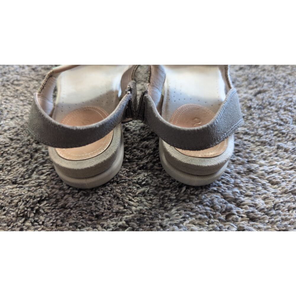 ECCO Women’s Open Toe Slip-On Sandals – Size 9 – Neutral Sheen – Good Condition - Picture 5 of 5